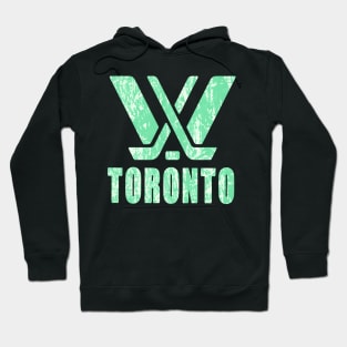 Green Toronto Distressed effect logo Hoodie